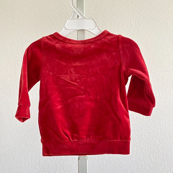 First Impressions Baby Girls Ruffle-Neck Velour Top Size 3-6 Months Long Sleeves - Picture 3 of 3